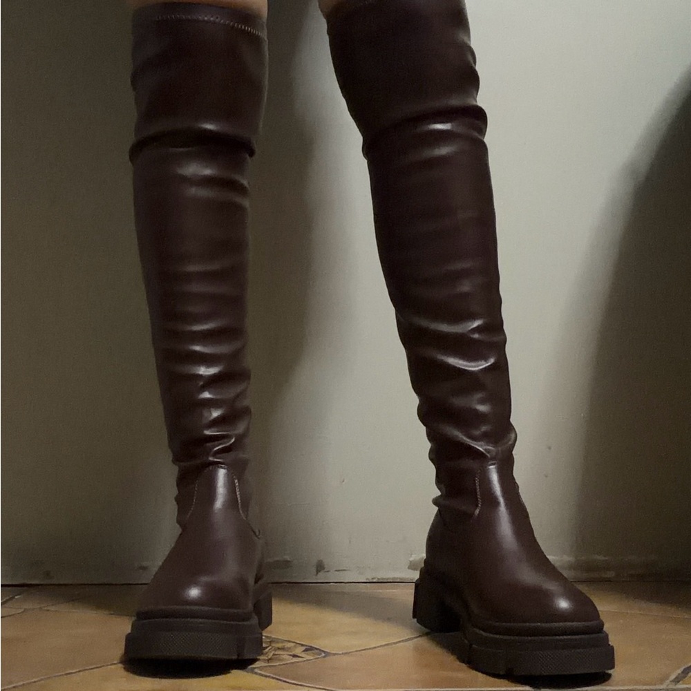 Cape Robbin Dark Brown Over-the-Knee Boots